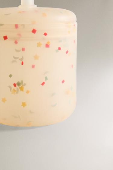 VERRE AVEC PAILLE ENFANT SILICONE CONFETTIS - Multicolore de Zara - Image 4