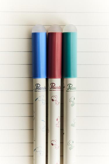 RADIERBARE KUGELSCHREIBER PEANUTS™ (3ER-PACK) - Bunt von Zara