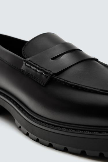 MOCASÍN VESTIR ANTIFAZ - Negro de Zara