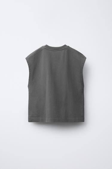 GRAFFITI PRINT T-SHIRT - Anthracite grey by Zara - Image 1