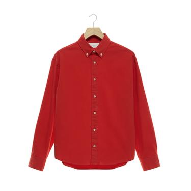 CAMISA RELAXED FIT ALGODÓN COMPACTO - Rojo de Zara