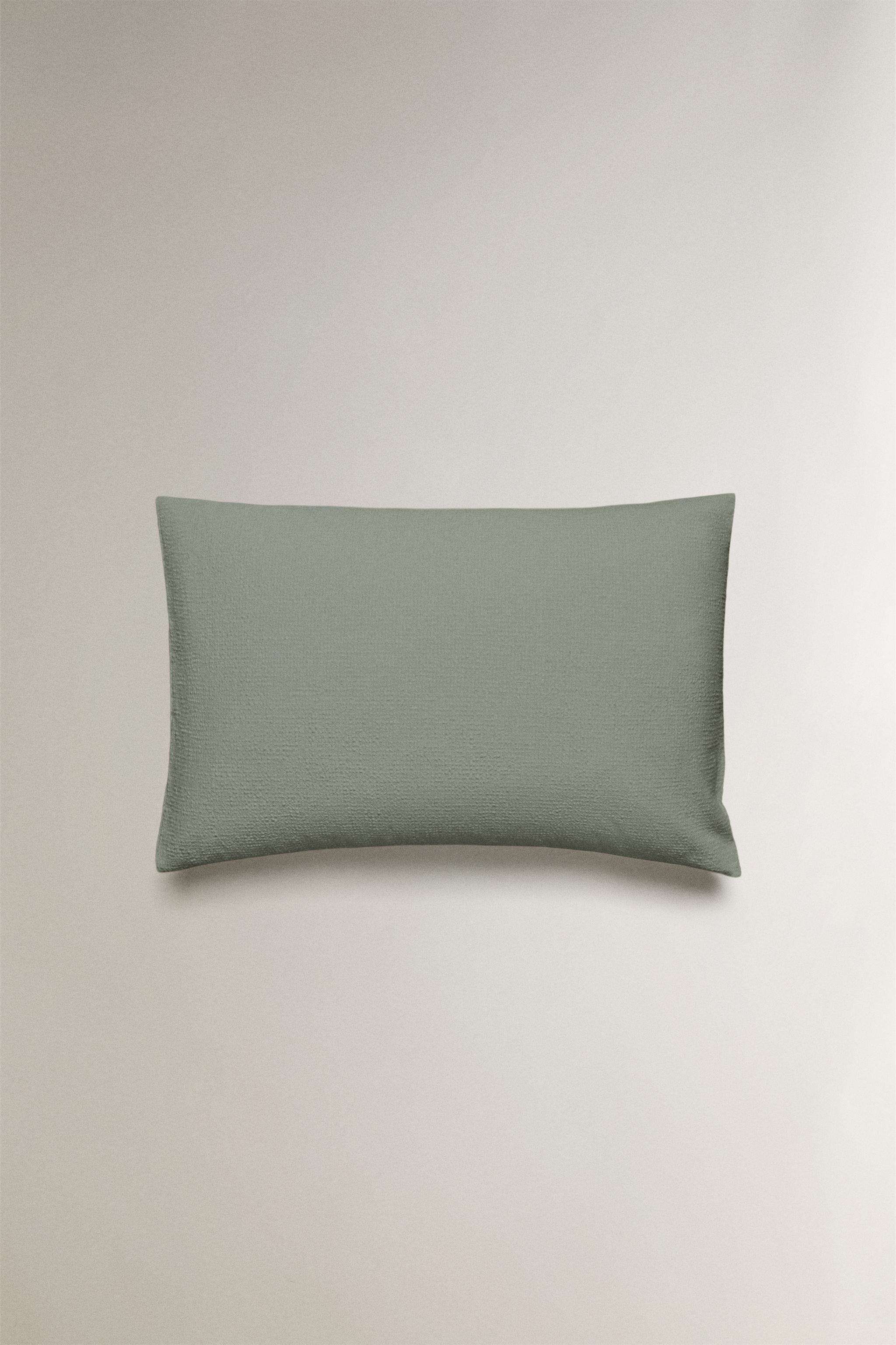 TAIE D’OREILLER COTON TEXTURÉ