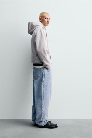 JEAN COUPE LOOSE FUSELÉE CHAMPION ® X ZARA - Bleu clair de Zara - Image 3
