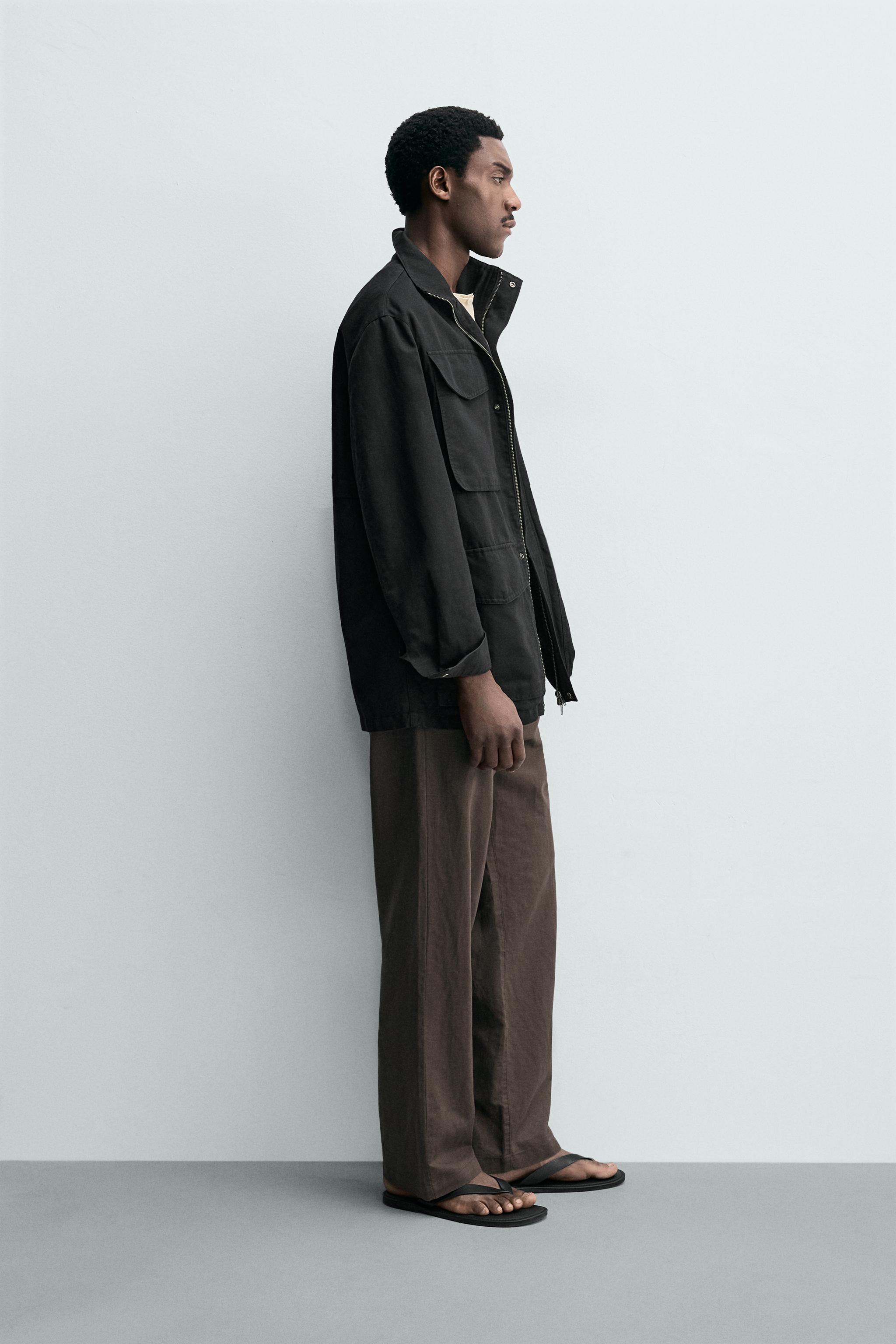 WASHED UTILITY POCKET OVERSHIRT