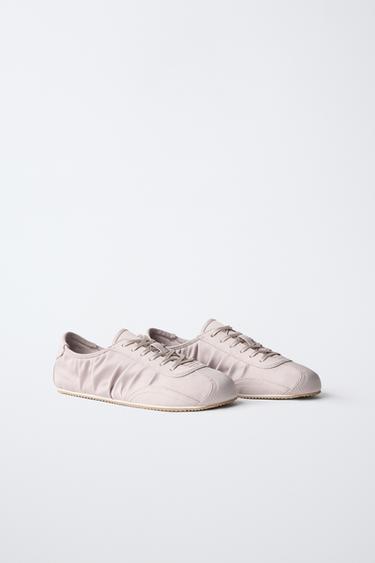 SATIN SNEAKERS — Pink 2
