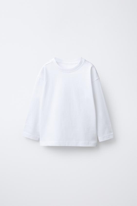 PLAIN MEDIUM WEIGHT T-SHIRT - White by Zara - Image 0