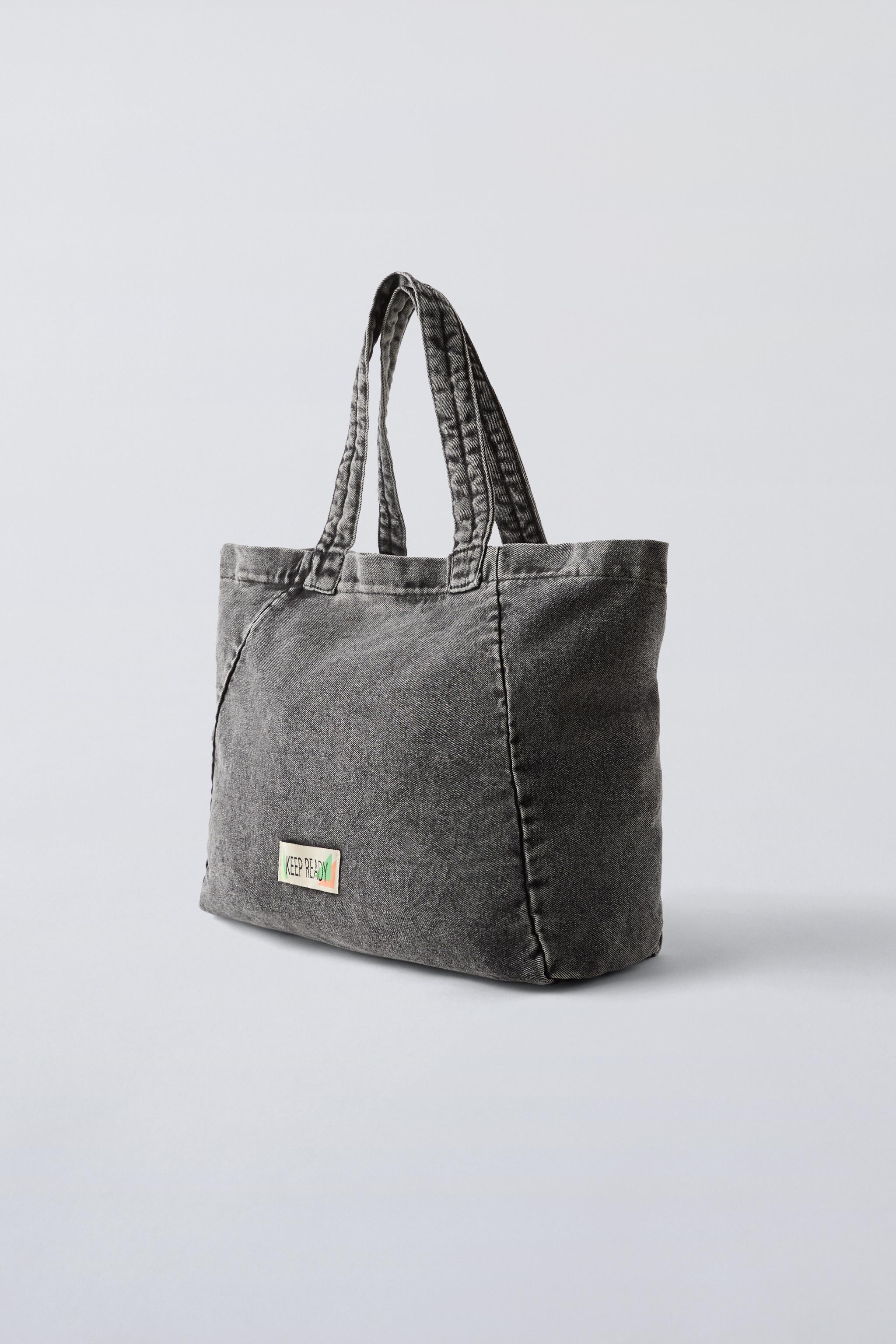 Zara handbag, factory Rigid bag denim bag, recent, 2023