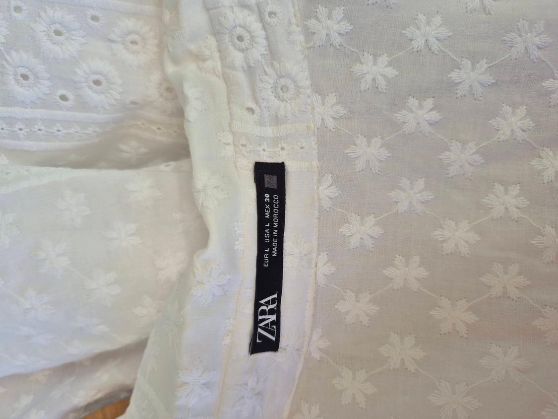 SHORT EMBROIDERED DRESS WITH BELT - Image 7