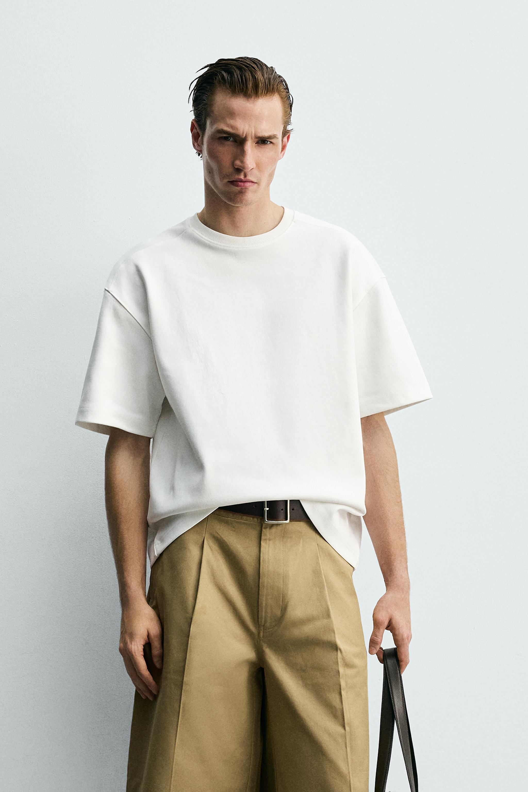 MOLETOM INTERLOCK RELAXED FIT - Branco | ZARA Brasil