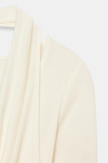 DOUBLE LONG SLEEVE T-SHIRT - Oyster-white by Zara - Image 9