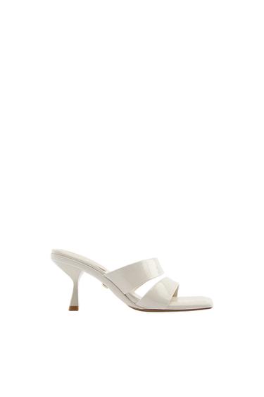 PADDED HIGH HEEL SANDALS