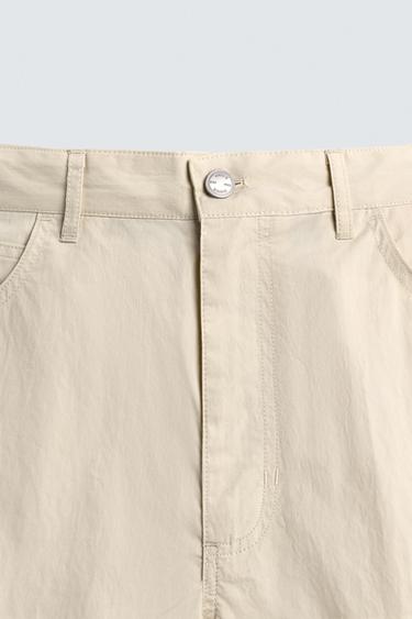 PANTALON COUPE BALLON - Écru de Zara - Image 8