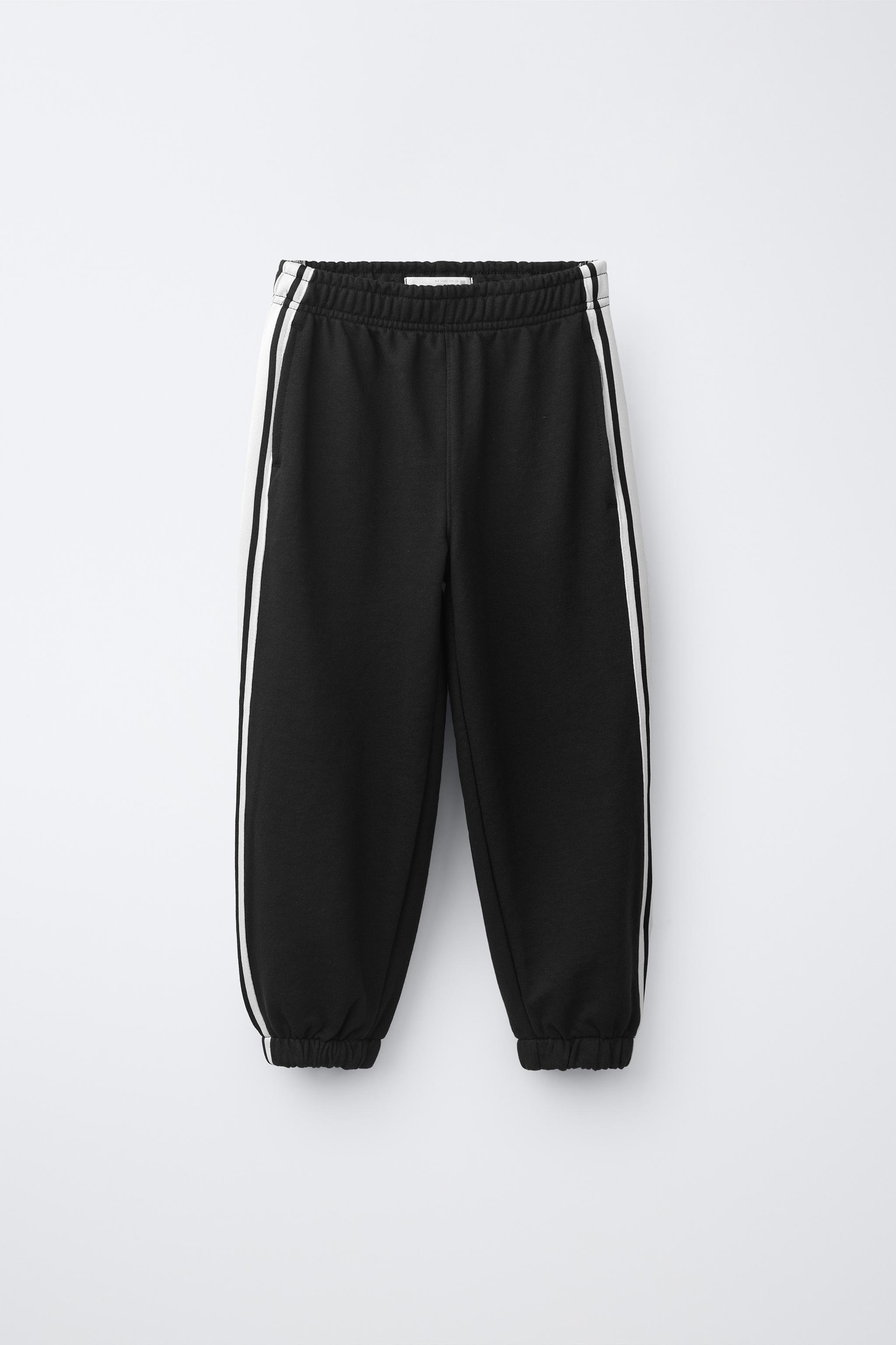 HOODIE AND SIDE-STRIPE JOGGER SET