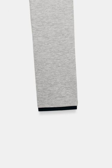 MOCK LAYER CROP T-SHIRT - Grey marl by Zara - Image 8