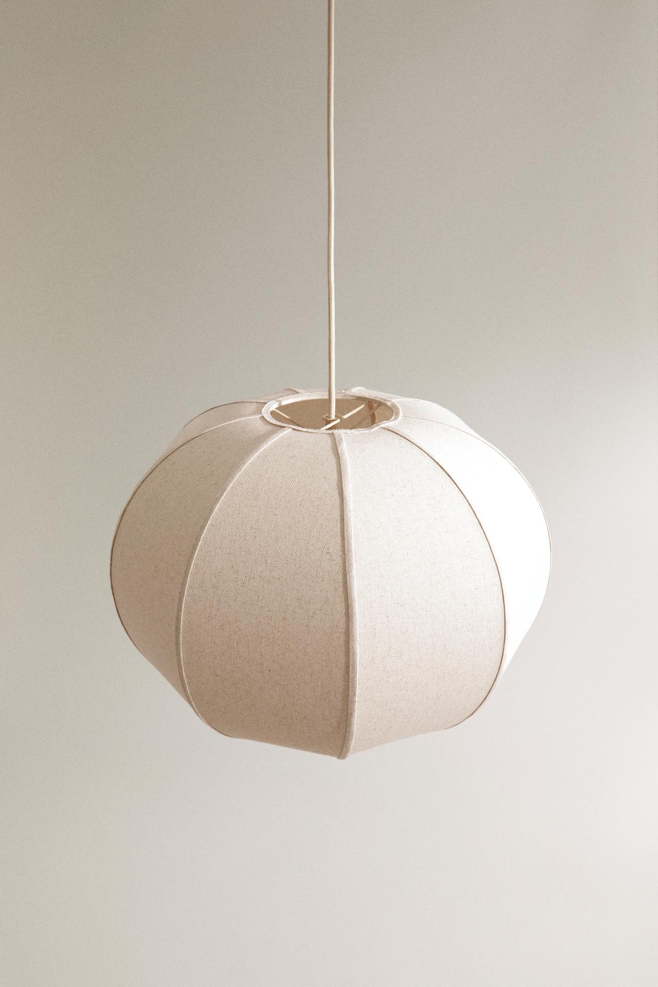 LARGE CEILING LAMP — Ecru