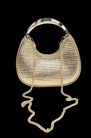 BOLSO DETALLE ASA METÁLICA - Dorado de Zara