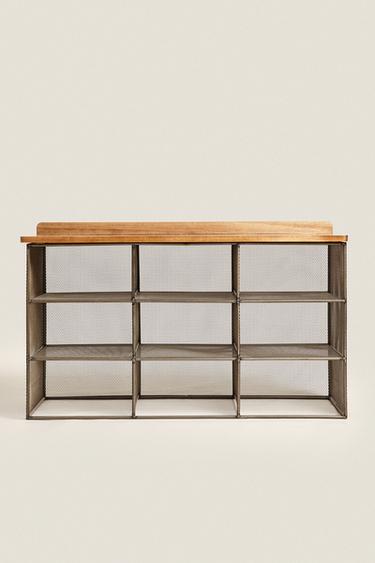 METAL AND WOOD BENCH - Dark grey by Zara - Image 0