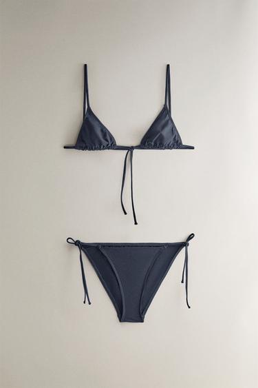 TRIANGLE BEACH BIKINI TOP - Mid-blue by Zara - Image 3