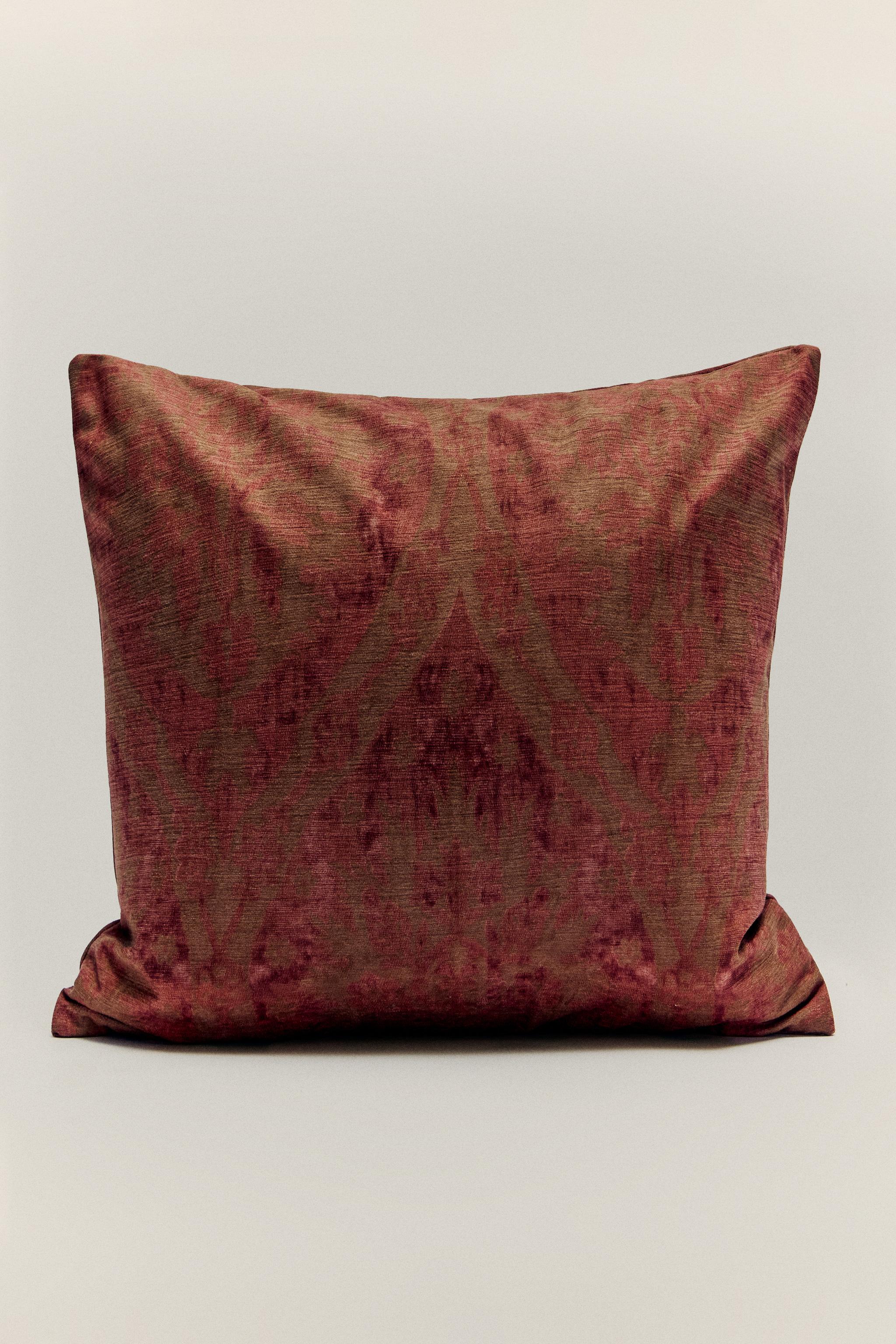 HOUSSE DE COUSSIN VELOURS IMPRIMÉ