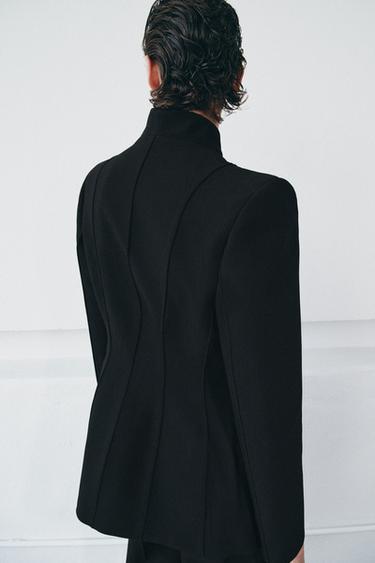 ZW COLLECTION FITTED BLAZER - Black by Zara - Image 2