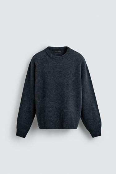BOXY FIT TEXTURED JUMPER - Midnight blue by Zara
