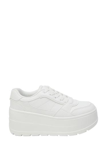 PLATFORM TRAINERS - White by Zara