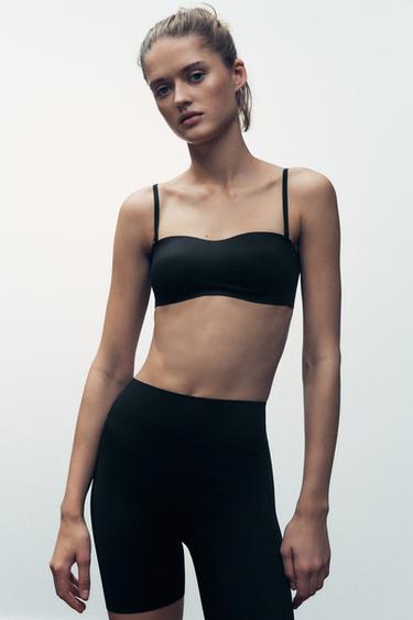 Zara BODY SHAPE BIKE SHORTS - Black