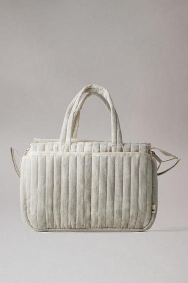 PACK OF STRIPED MATERNITY BAGS - Ecru White by Zara