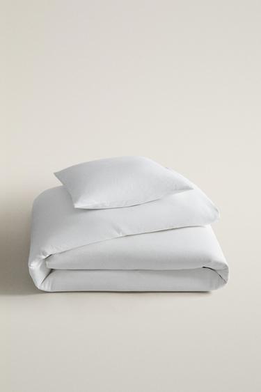 Zara STRIPED BEDSPREAD - White