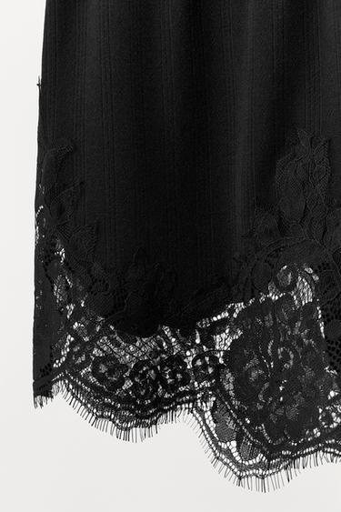 POINTELLE LACE SHORTS - Black by Zara - Image 3