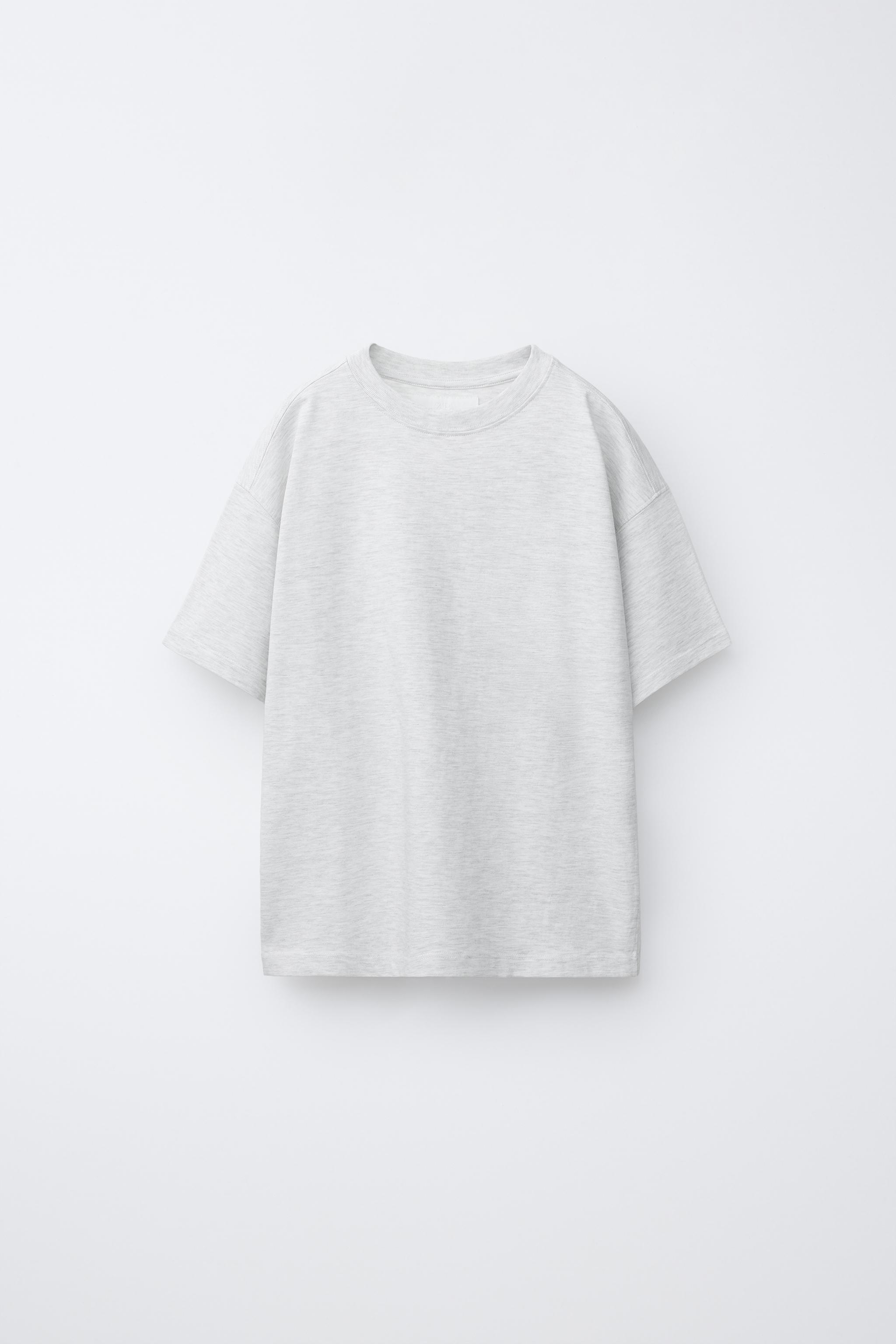 PLAIN T-SHIRT — Pearl marl