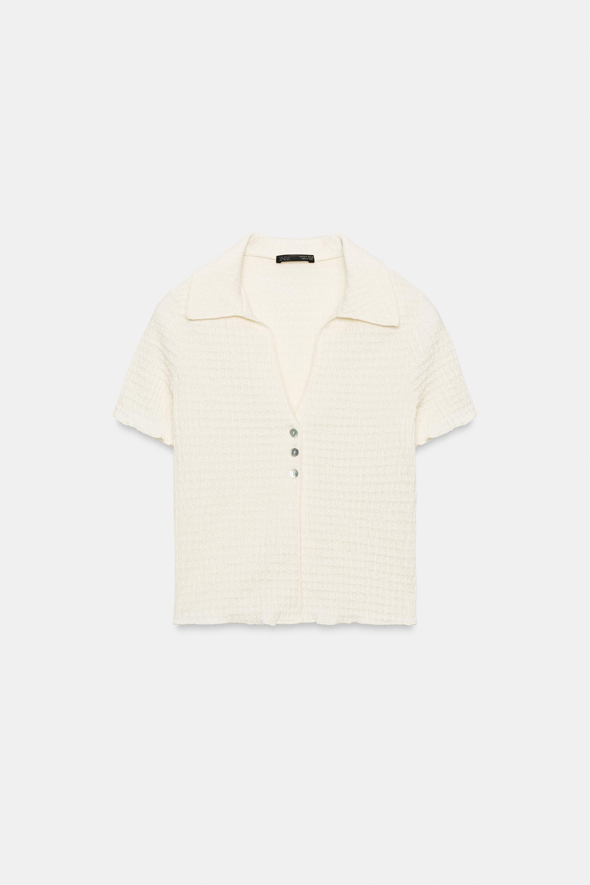 TEXTURED CROP TOP - thumbnail 6