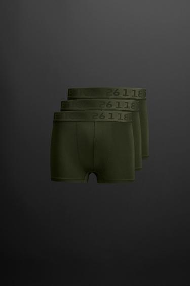 3-PACK OF BOXER SHORTS - Khaki by Zara