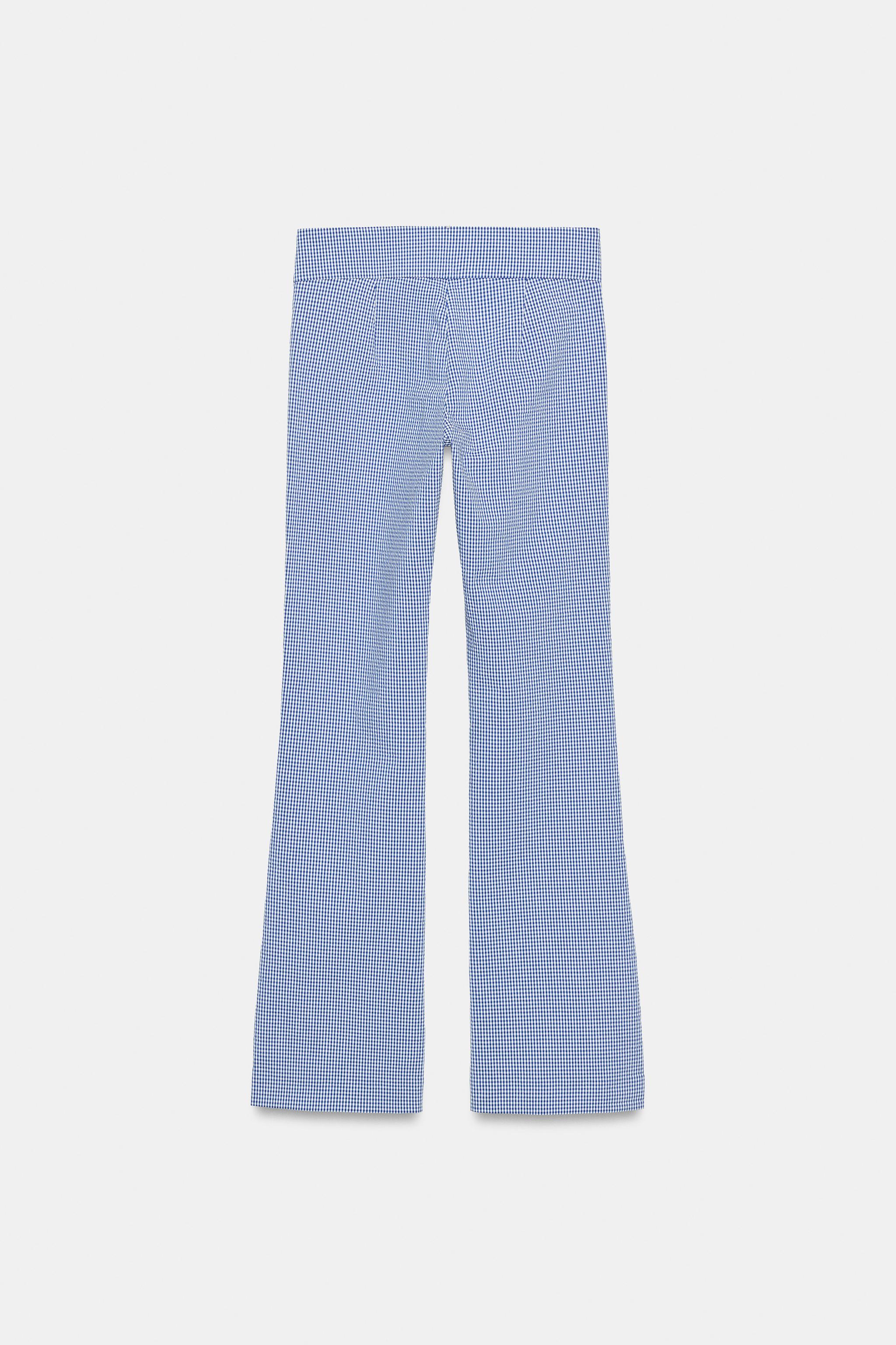 PANTALON ÉVASÉ À CARREAUX VICHY