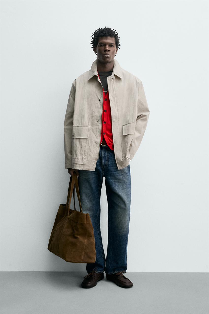 レギュラーフィットポケットジャケット - ベージュ | ZARA Japan / 日本