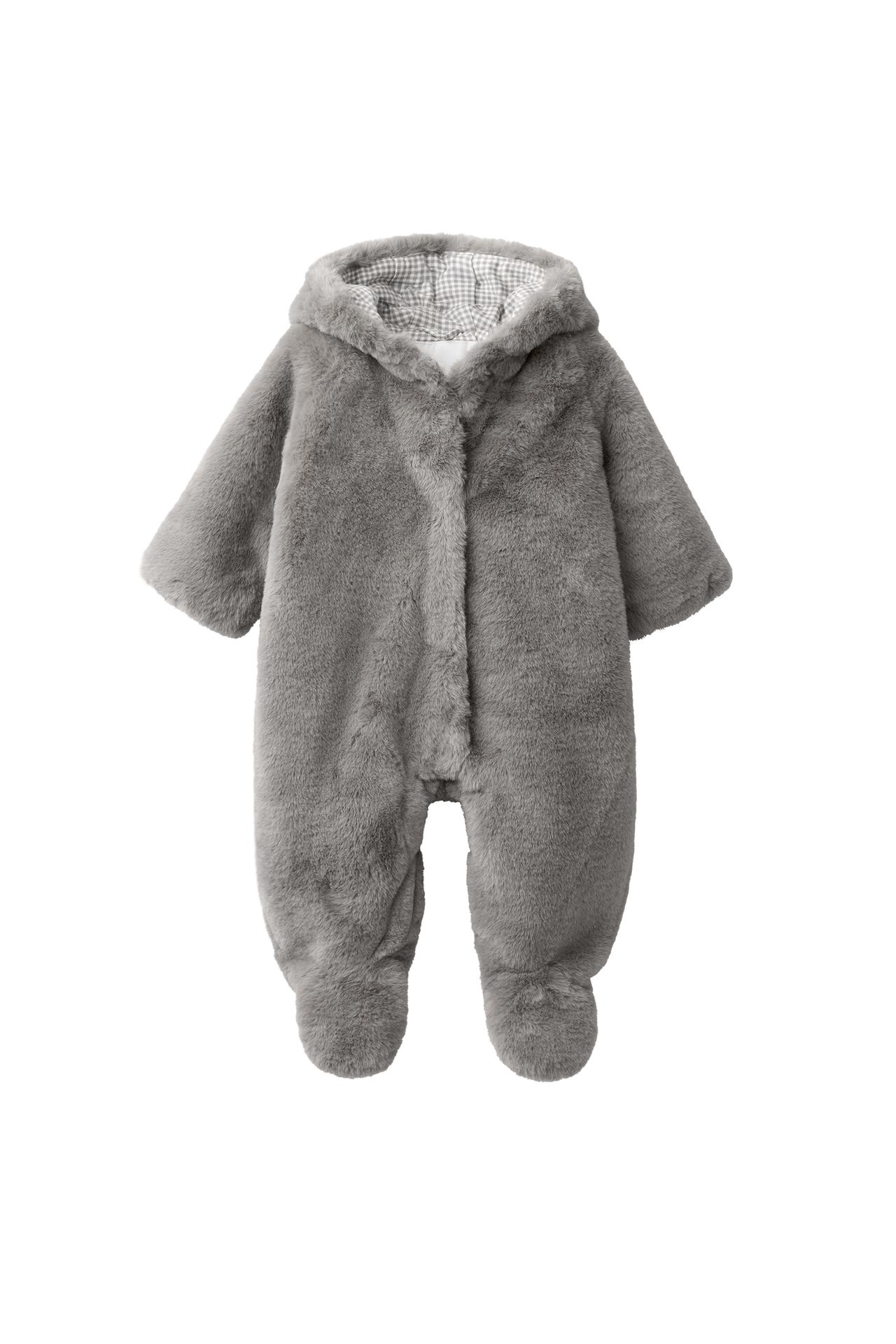 FAUX-FUR EAR HOODIE — Mink