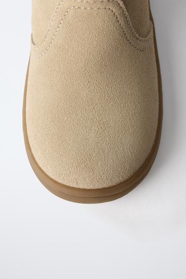 BAREFOOT LEATHER BOOTS - Sand Brown by Zara - Image 4