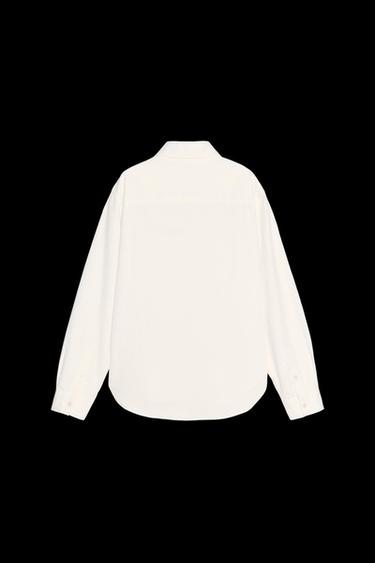SHIRT WITH POCKET - White by Zara