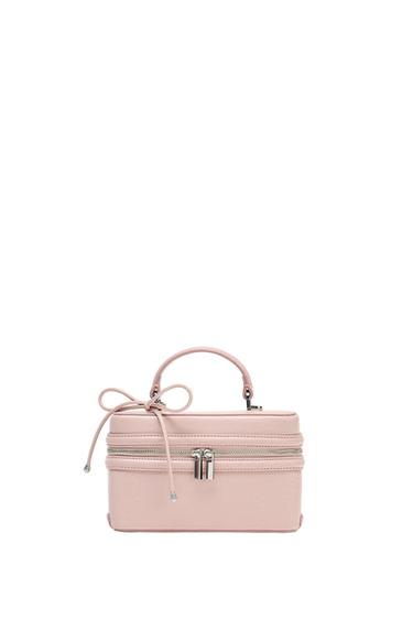 リボンディテール バニティバッグピンクZaraのリボンディテール バニティバッグ - ピンク 