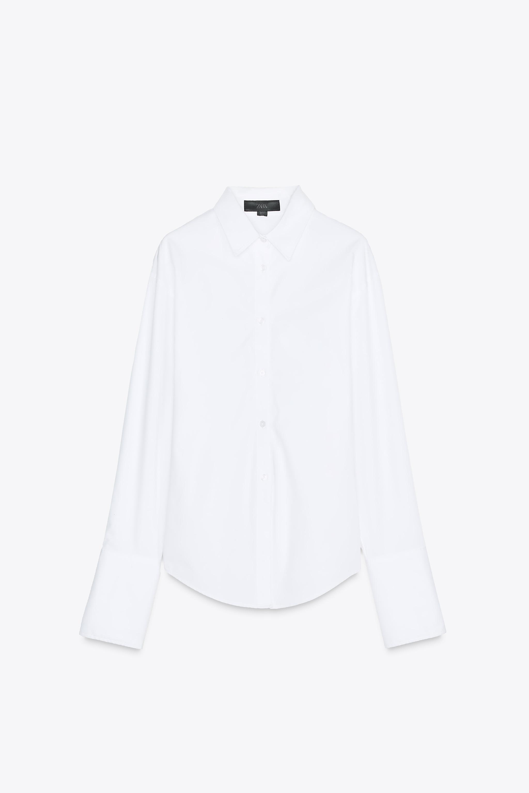 ゆか VOLUMINOUS PRINTED HANDKERCHIEF SHIRT - White | ZARA United