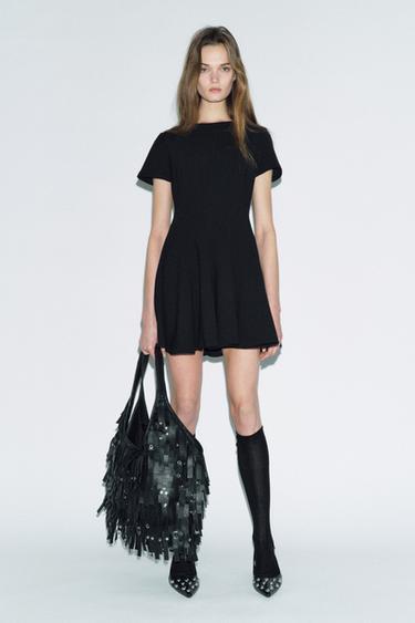 KURZES GODET-KLEID – ZW COLLECTION - Schwarz von Zara - Bild 0