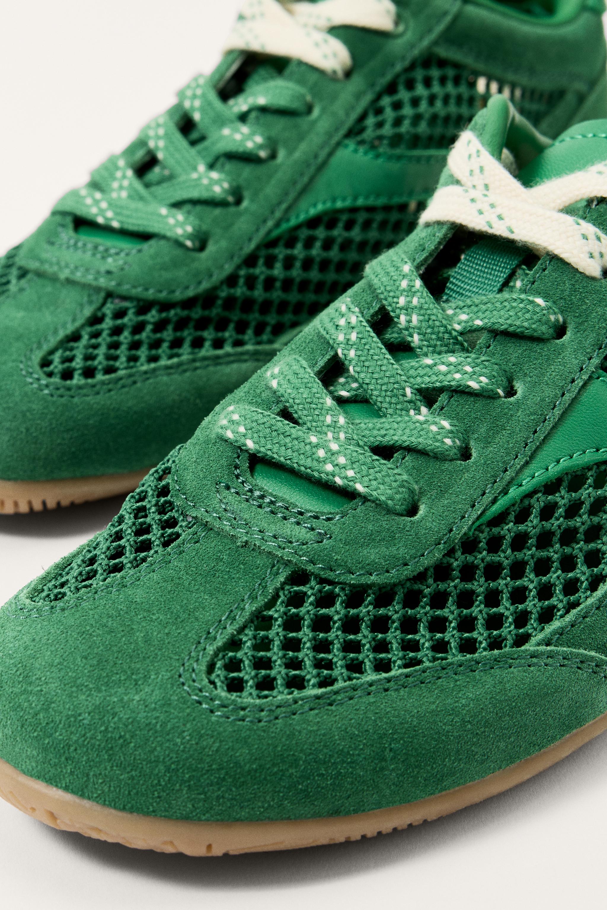 TENIS REJILLA LIMITED EDITION Verde ZARA Mexico