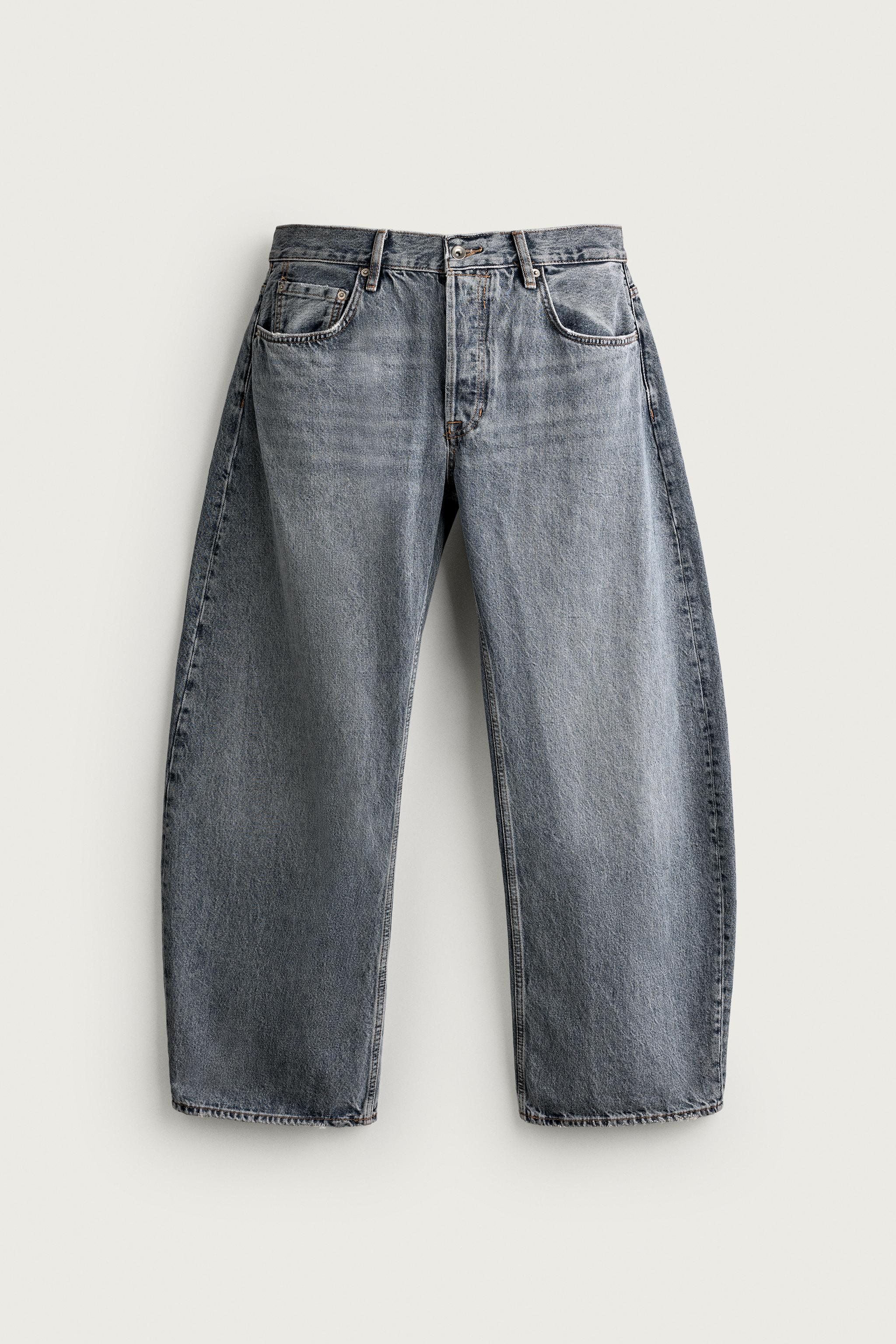 Мужские джинсы Zara BARREL FIT JEANS — фото 7