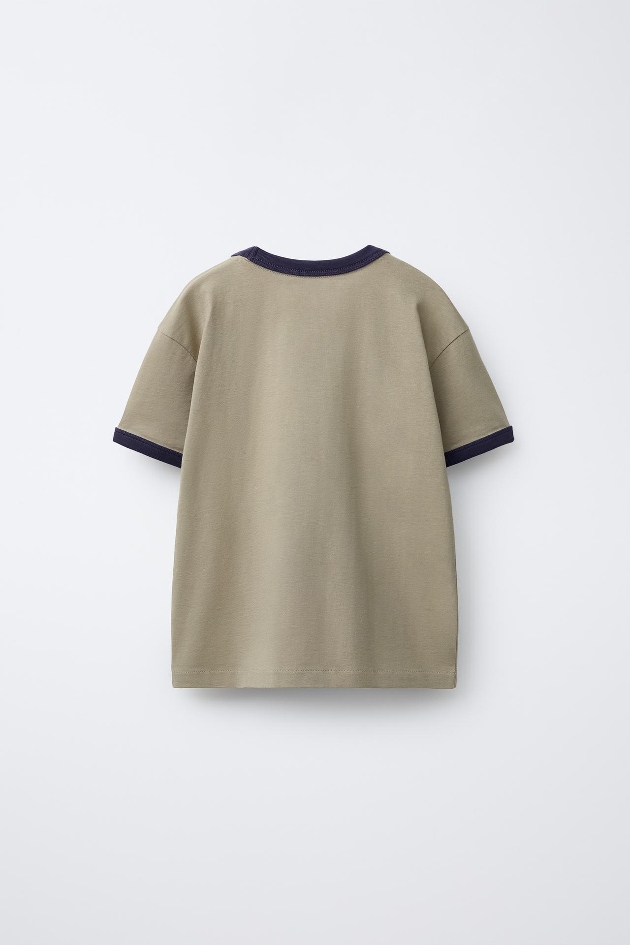 CONTRAST TRIM T-SHIRT