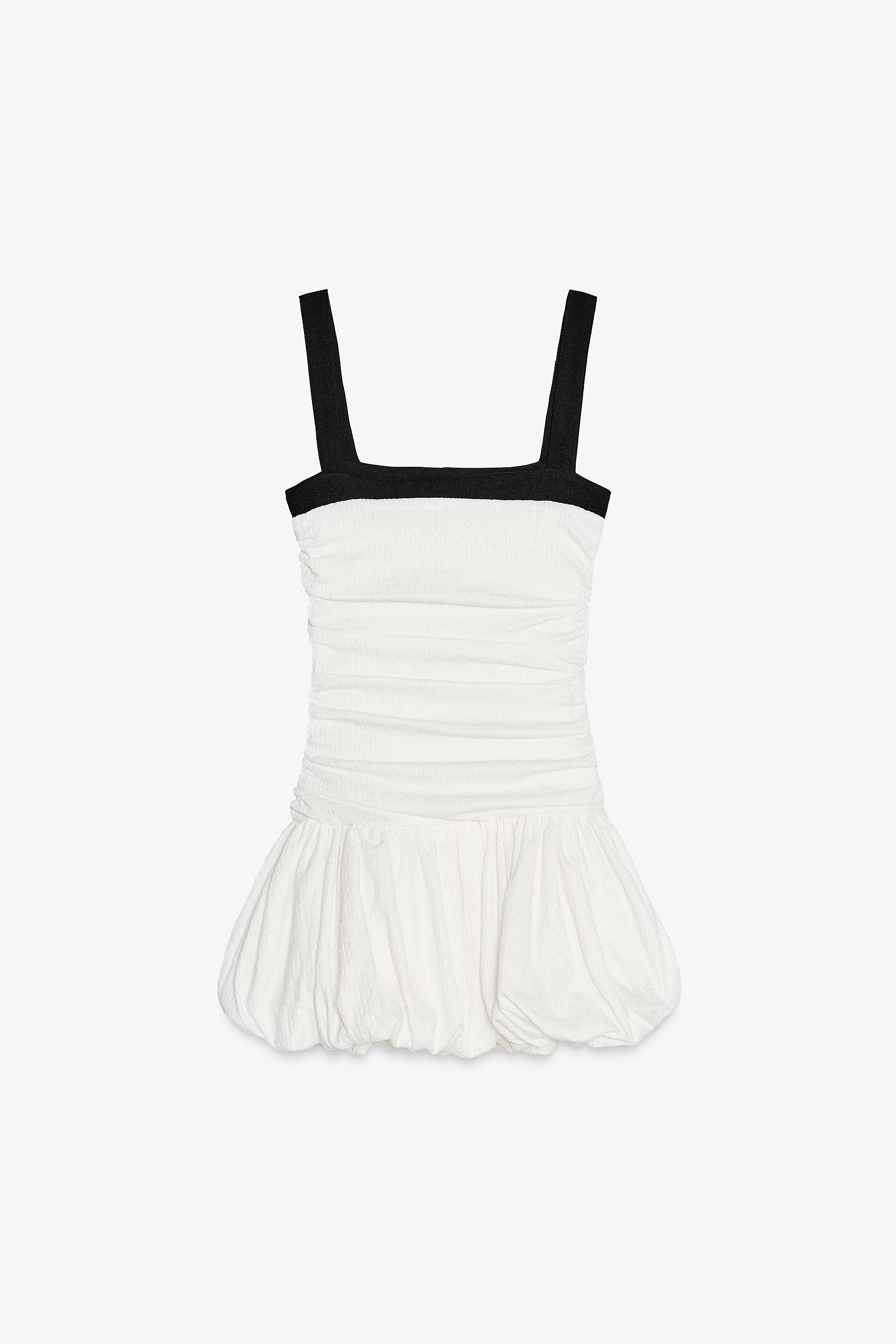 ZARA バルーンシェイプテクスチャードワンピース 5067/171 org.jpg