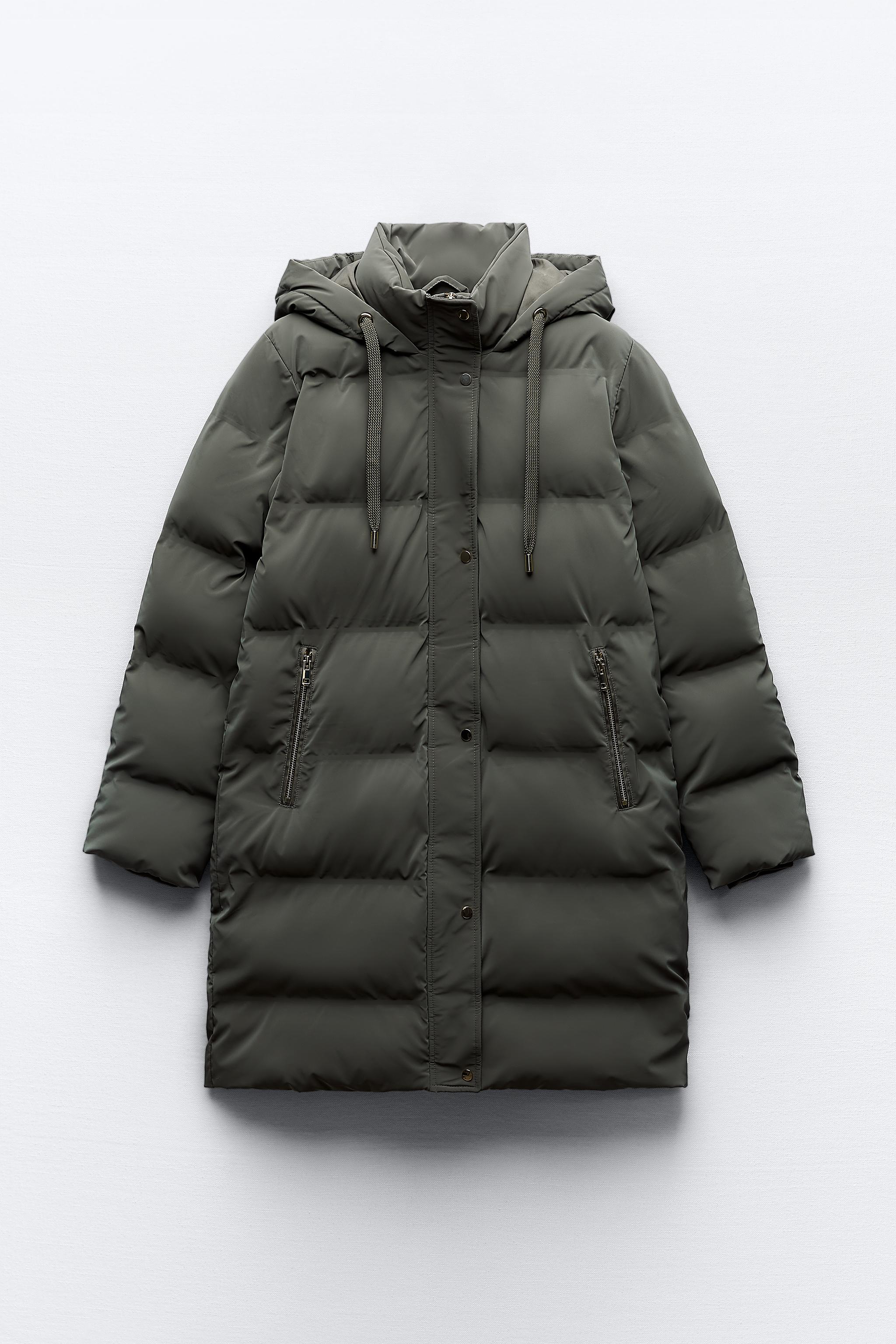 Zara water shop repellent down coat