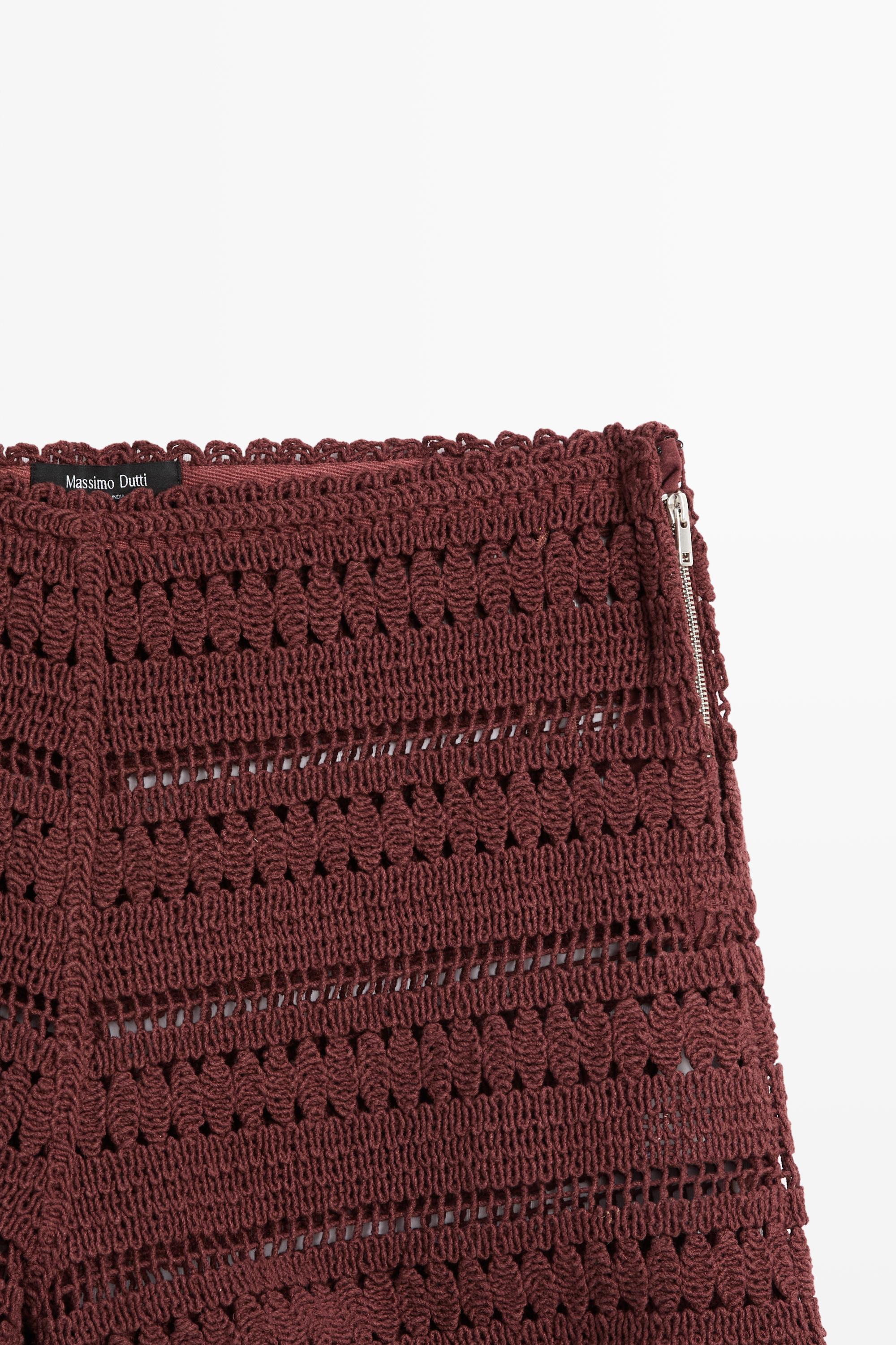 Cotton crochet shorts