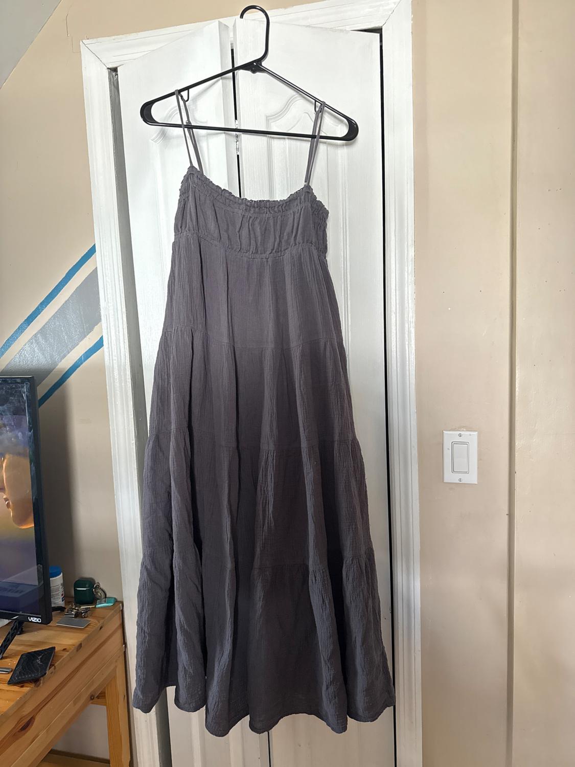 COTTON GAUZE MIDI DRESS - Image 2