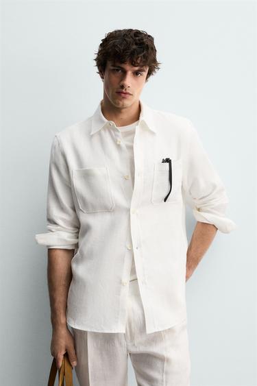 CAMISA REGULAR FIT 100% LLI - Blanc de Zara