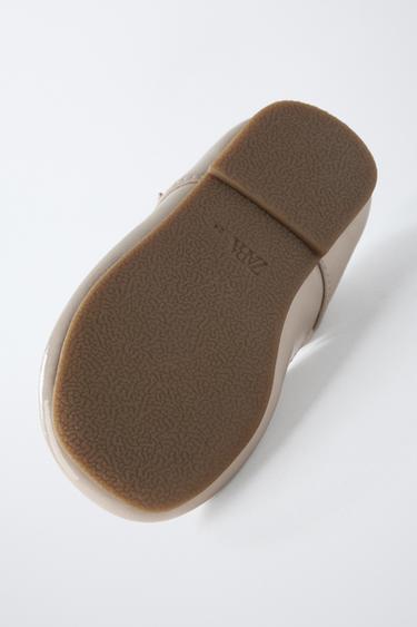 PATENT T-BAR BALLERINAS - Ecru White by Zara - Image 5